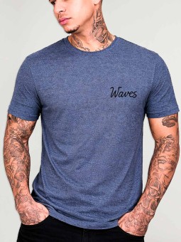 T-shirt Herren Blau I Want Waves