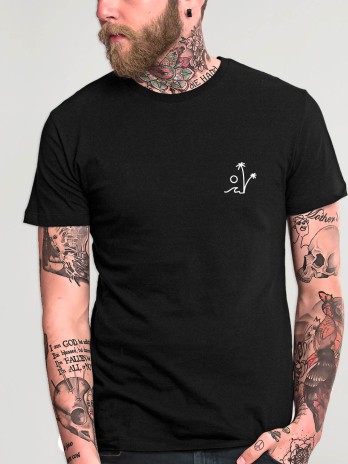 Camiseta de Hombre Negra Paradise