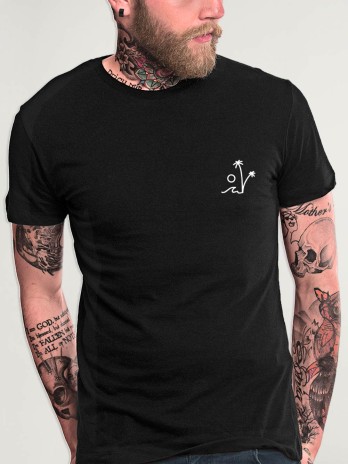 Camiseta de Hombre Negra Paradise