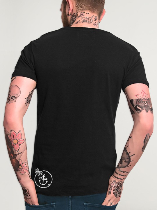T-shirt Herren Schwarz Paradise