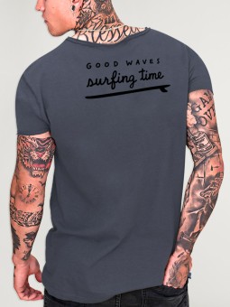 Maglietta Uomo scollo rotondo Oceano Swell Backside Stay True