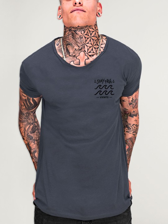 Camiseta de Hombre Cuello Abierto Oceano Backside Stay True