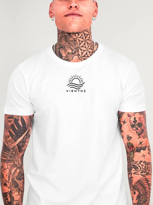 T-shirt Herren Weiß Backside Save The Waves