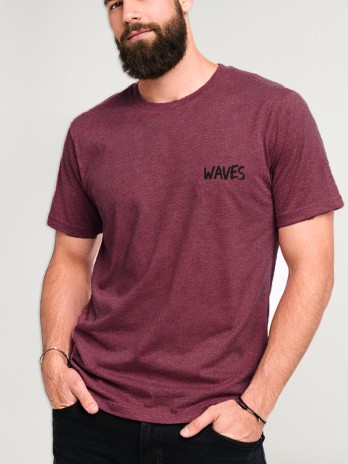 Camiseta de Hombre Burdeos I Want Waves