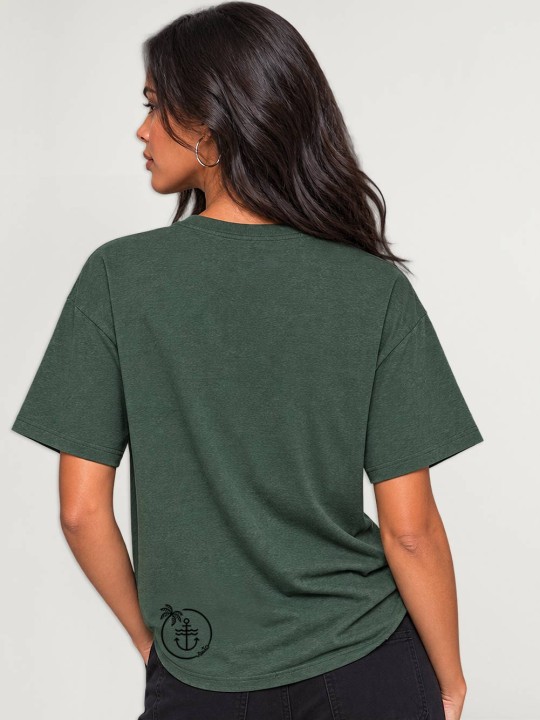 Camiseta Unisex Verde Calavera