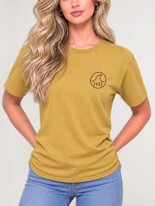 T-shirt Unisex Senf Surf Logo