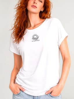 Women T-shirt White Backside Save The Waves
