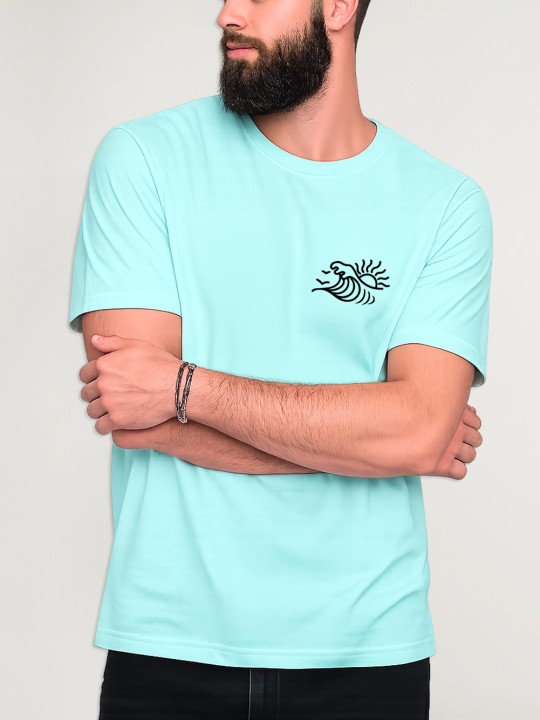 Maglietta Uomo Verde Menta Sunrise
