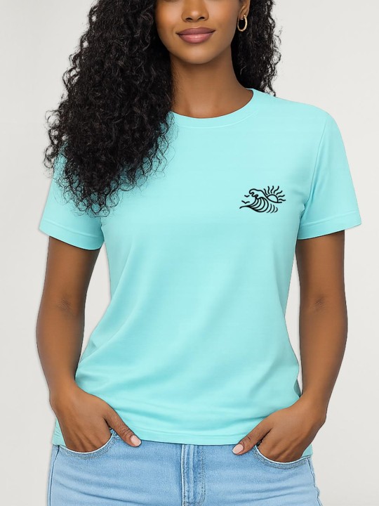 Camiseta de Mujer Verde Menta Sunrise
