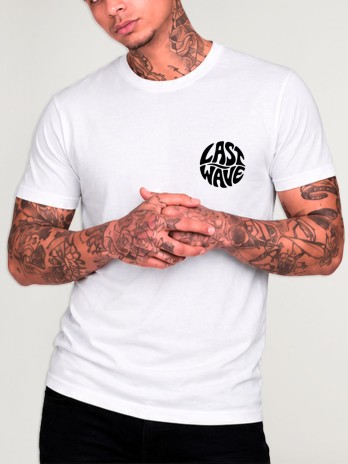Camiseta de Hombre Blanca Backside Save The Waves