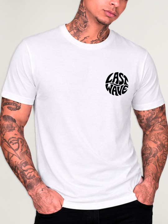 Camiseta de Hombre Blanca Backside Save The Waves