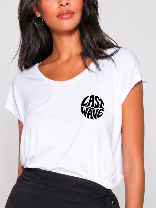 Women T-shirt White Last Wave