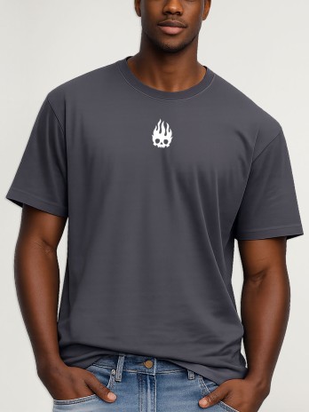 Camiseta de Hombre Flame Skull