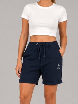 Pantalones cortos de Mujer Unisex Style Azul marino Tropical Heat