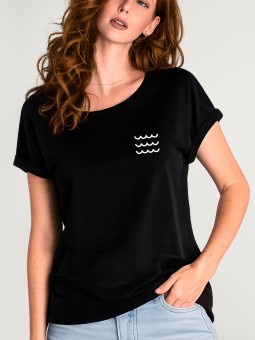 T-shirt Femme Noir Swell Glassy