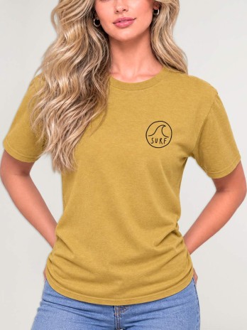 T-shirt Unisexe Moutarde Surf Logo